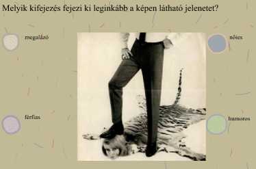 Egy kérdés a tesztből. Az alatta levő link segítségével lehet a tesztet indítani.